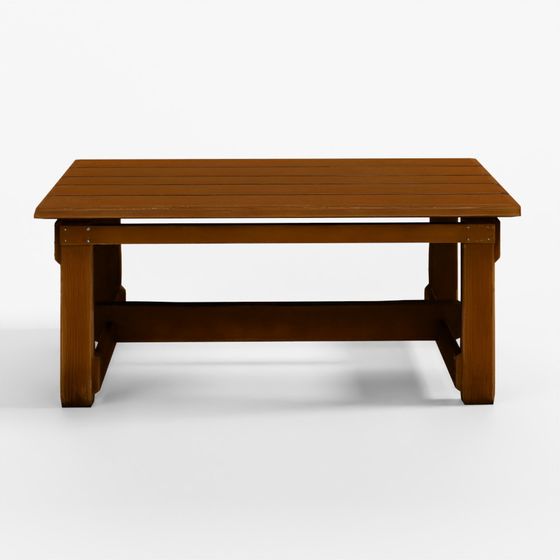 Old Vintage Wooden Table Game Ready Low Poly 3D