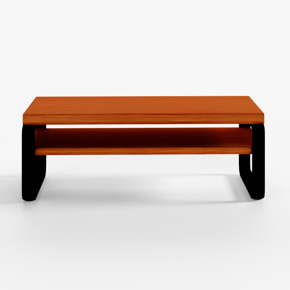 TV Table V1 - Universal Wooden Console 3D Model