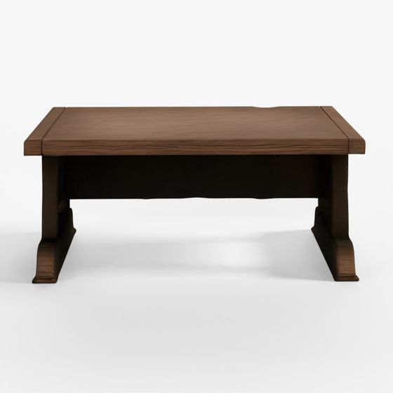Wood Table 3D Model VR-AR Ready