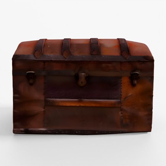 Wooden Trunk Box 3D Model