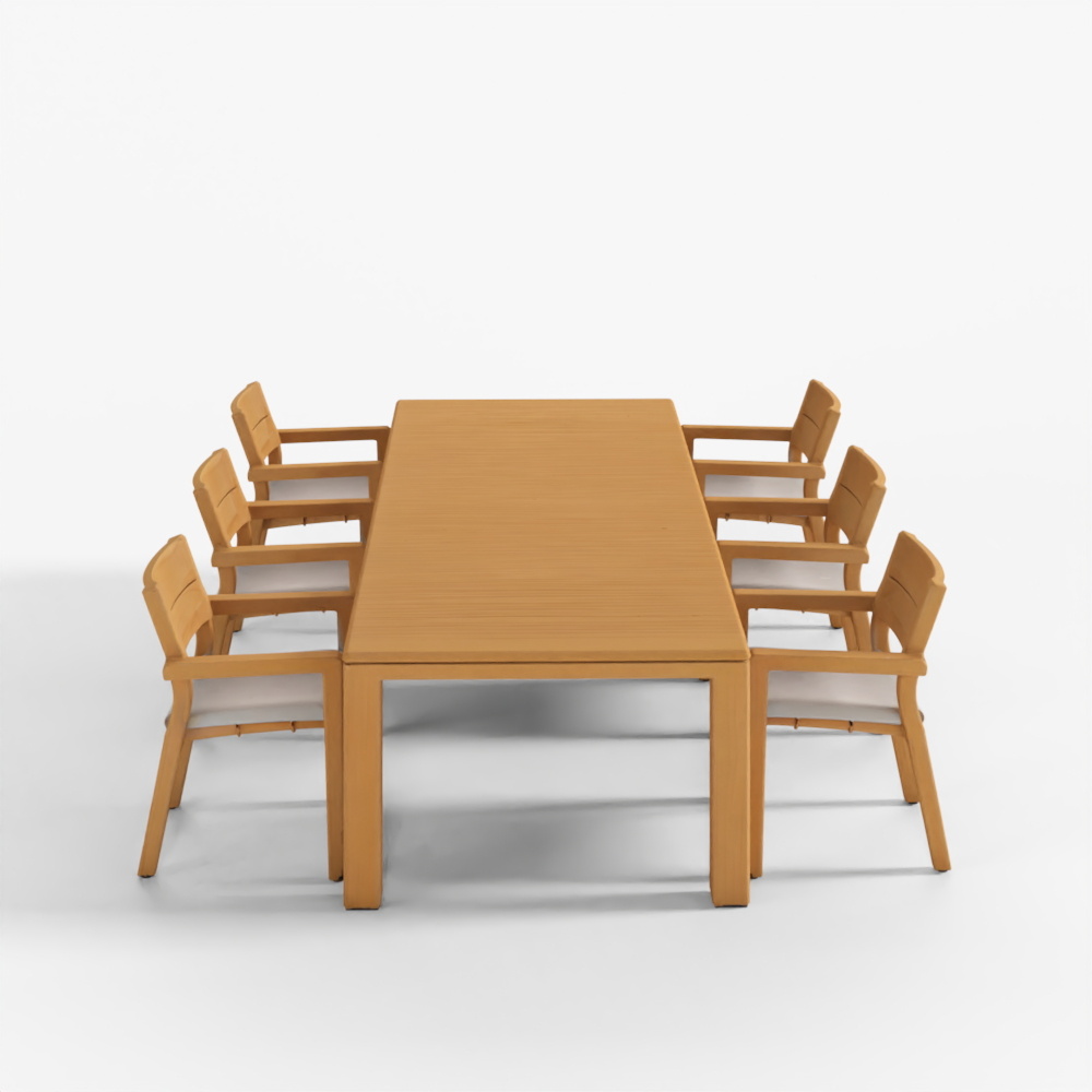 Tribu Kos Dining Table and Chair 3D Model