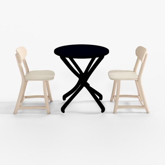 STENSELE - RONNINGE Table and 2 Chairs 3D Model