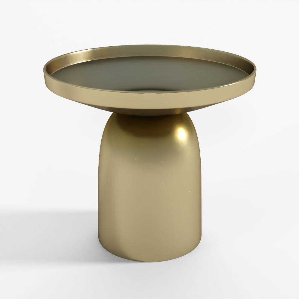 Aluminum Bistro Table Decor 3D Model