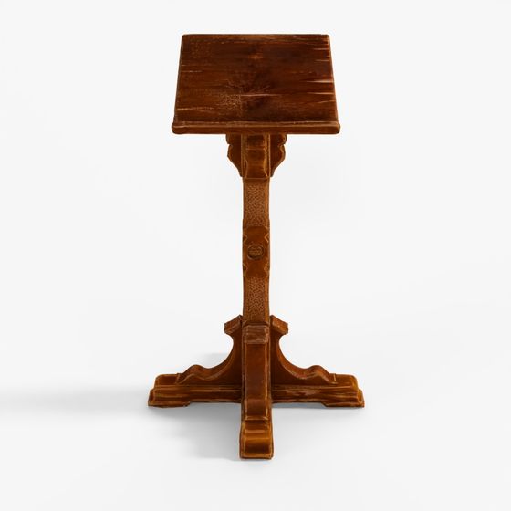 Antique Wooden Lectern 3D Asset