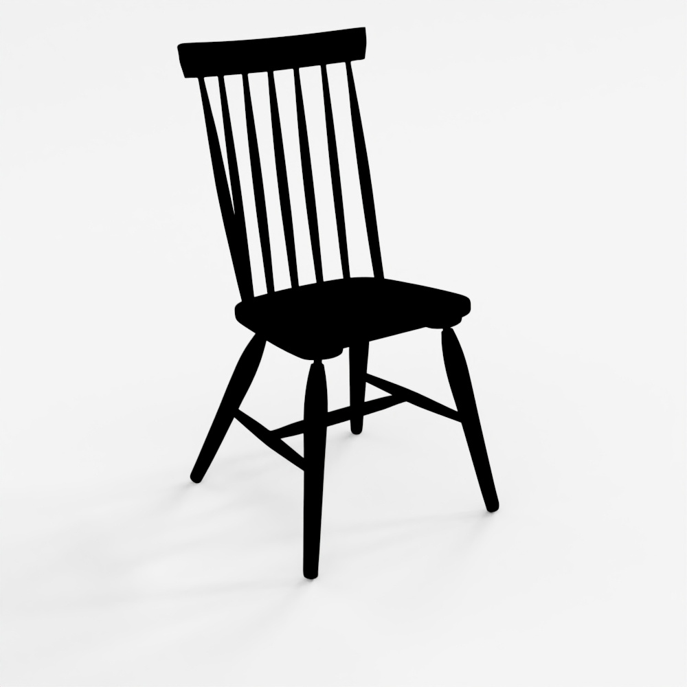 Bayside Windsor Back Side Chair 3D Model