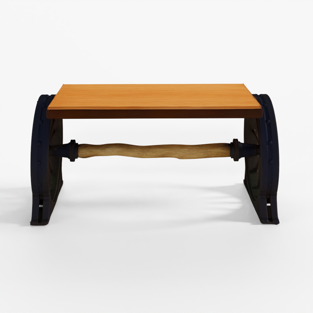 Coffee Table 10 3D Model Real-time