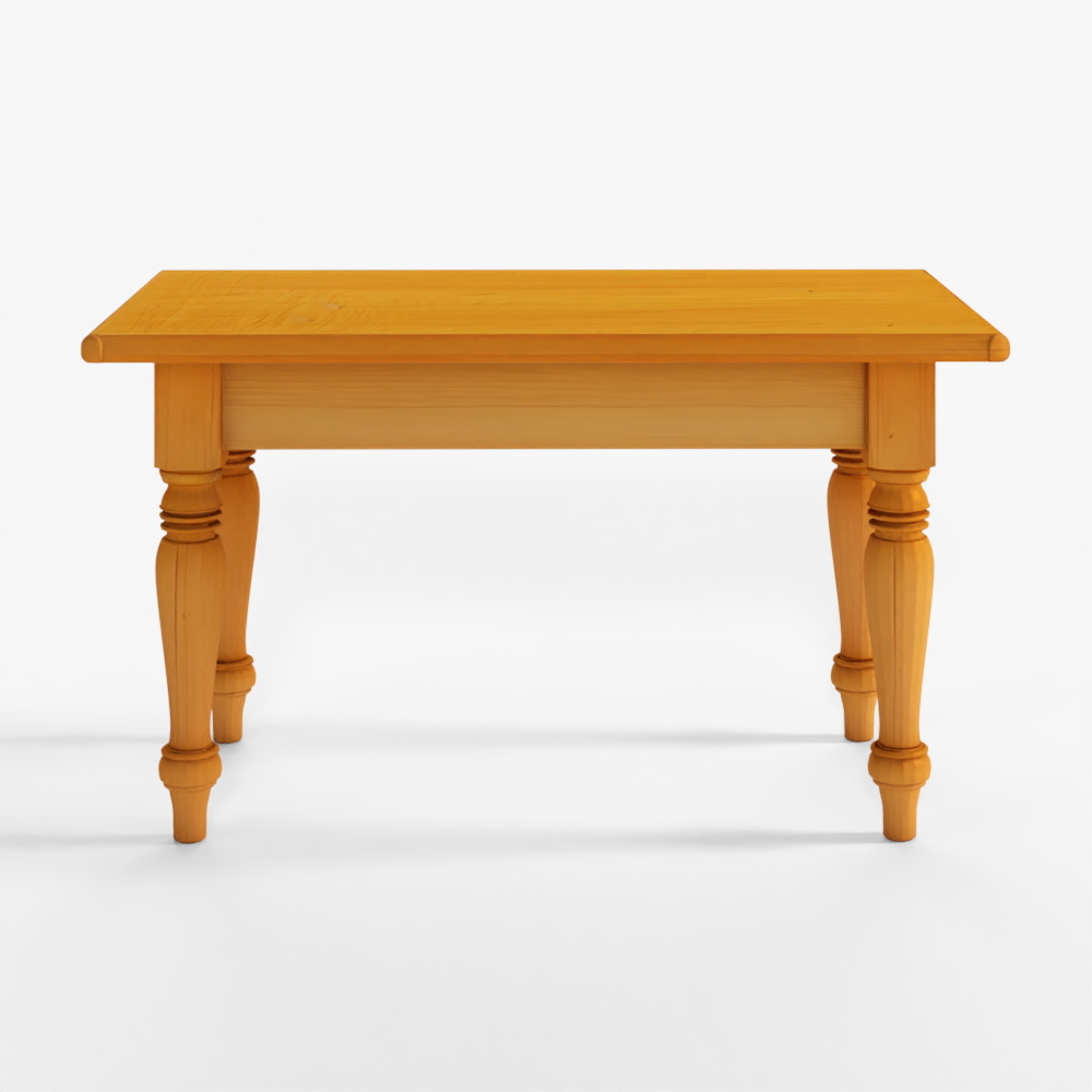Classic Wooden Dining Table 3D Model