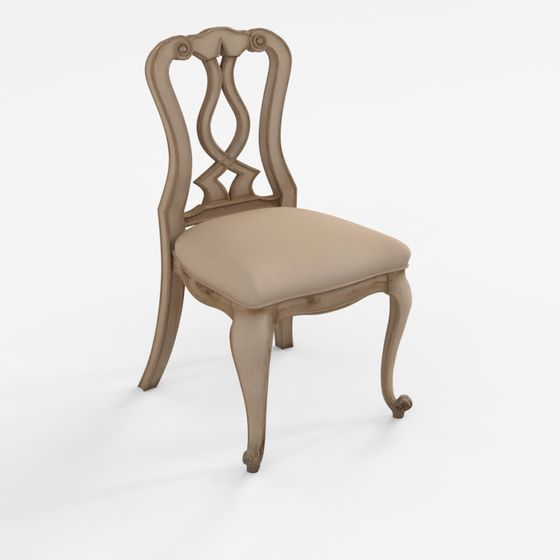 Hooker Chatelet Splatback Arm Chair 3D Model