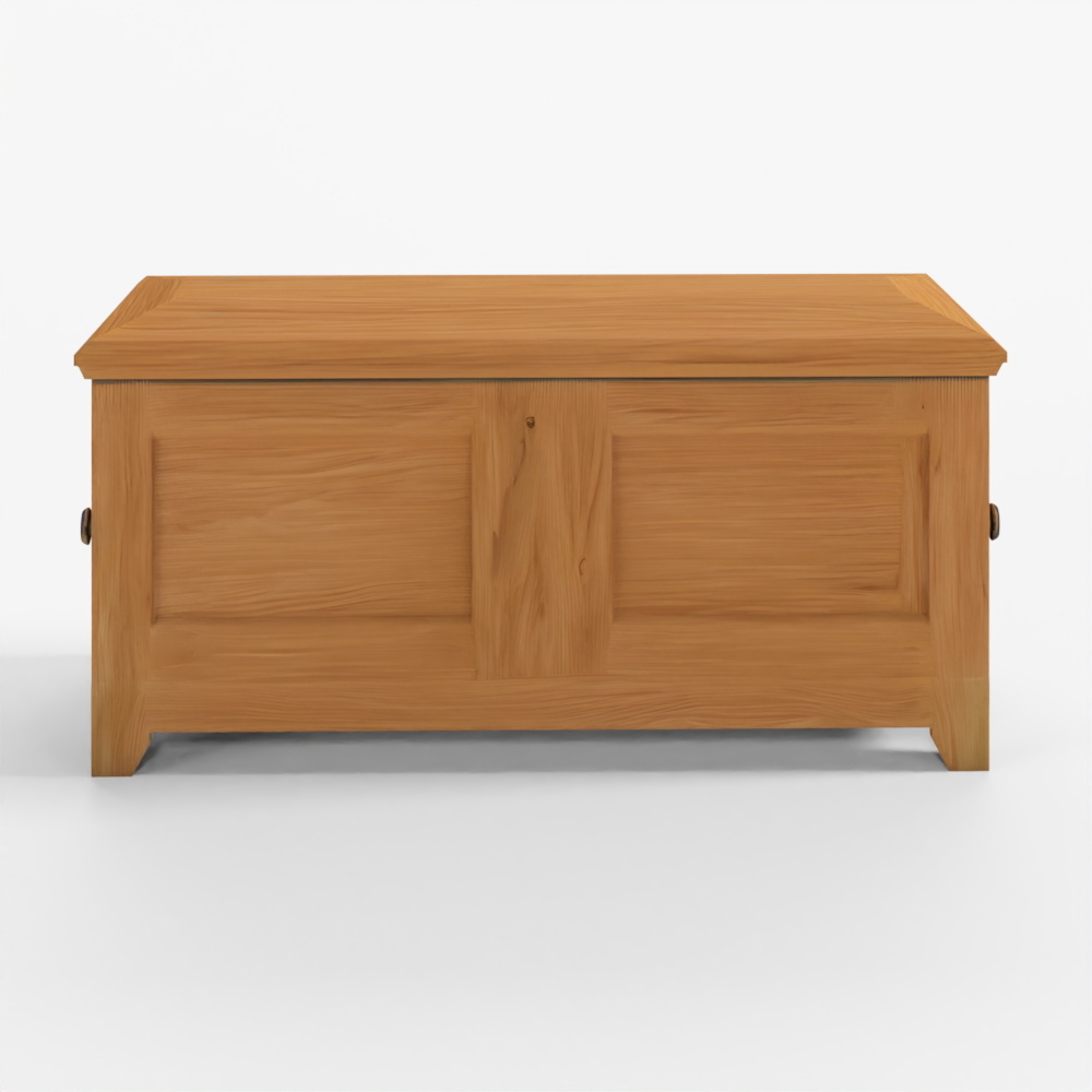 Country Corner Cabinet 1 Door Solid Natural 3D Model