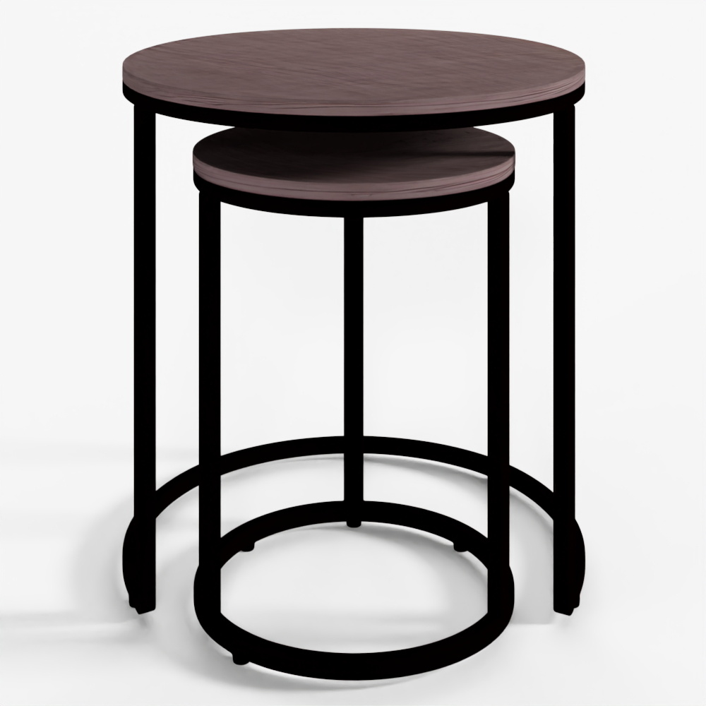 Gray Accent Table Set 3D Model