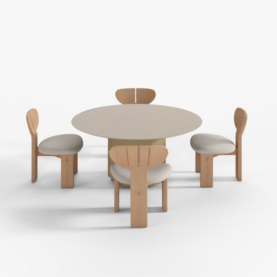 Jill Dining Set by Hessentia 3D Model