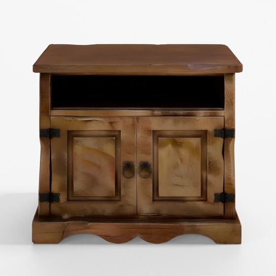 Real-time Medieval Antique Small Cabinet 3D Model