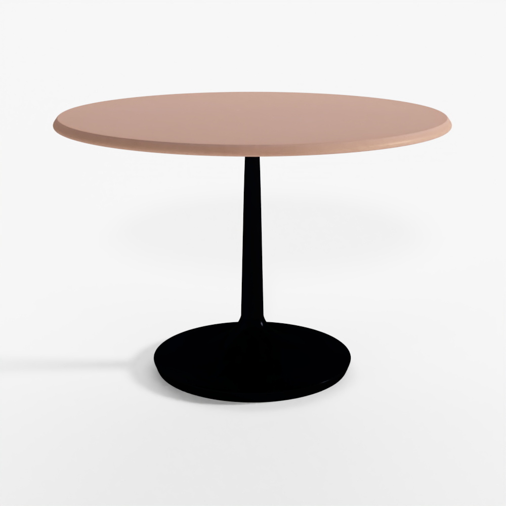 Nero 48 Concrete Dining Table with Matte Finish 3D Model