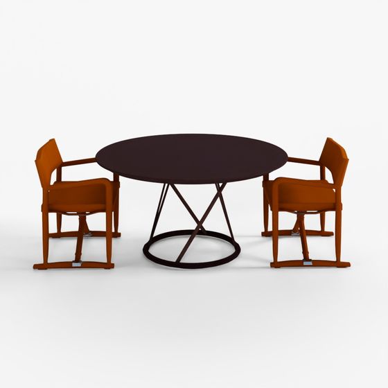 Table and Chair Torcello Luchino by Flexform 3D Model