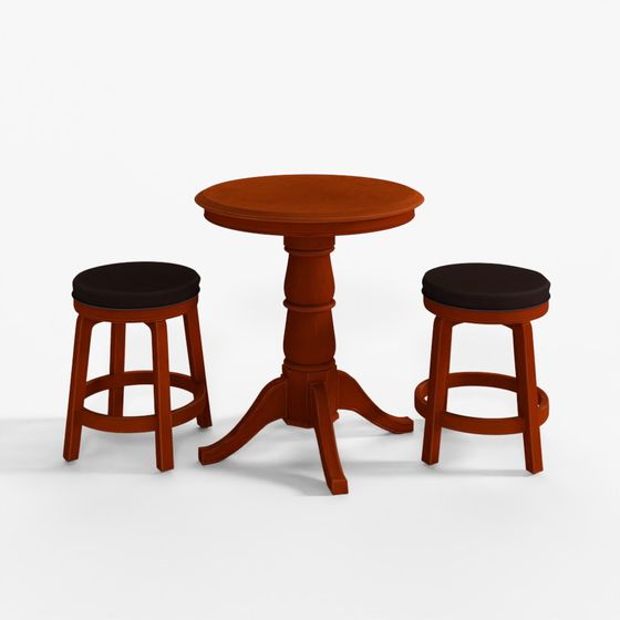 3D Asset Pub Stool Table