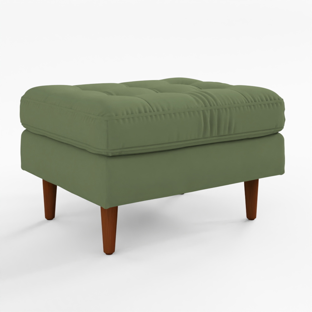 ARTICLE Sven Бархатный оттоман 30" - Мягкий Тихоокеанский Зеленый