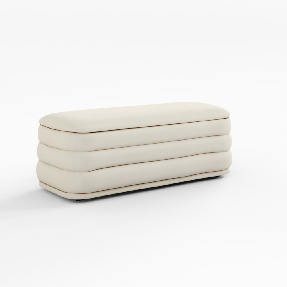 ARTICOLO Rolph Panca contenitore 141 cm - Avorio Sabbia