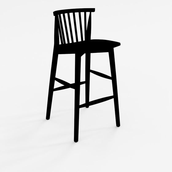 ARTICLE Tabouret de Comptoir Rus - Noir