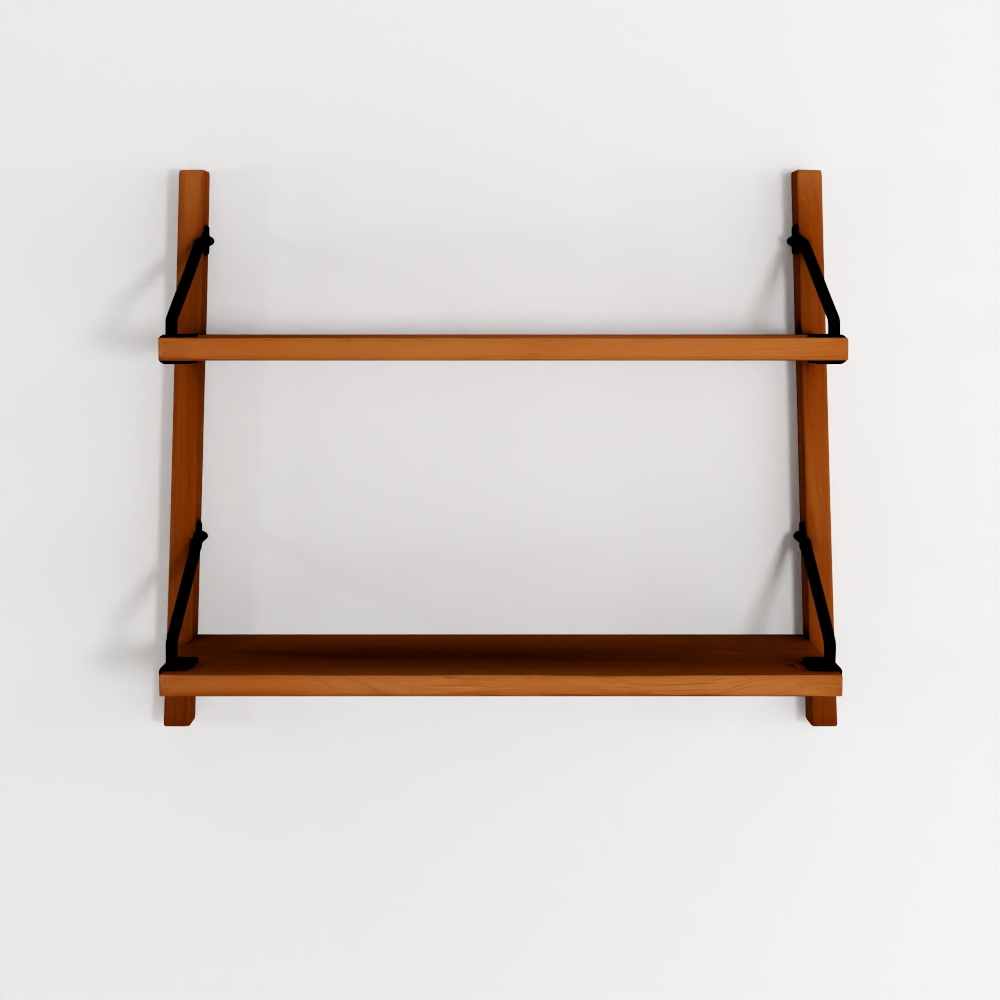 ARTICLE Stark 63 cm 2-stufiges Regal - Walnuss