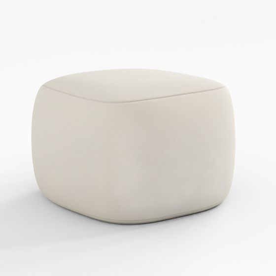 ARTICLE ペッター 25インチ プーフ - ショートシェアリングホワイト