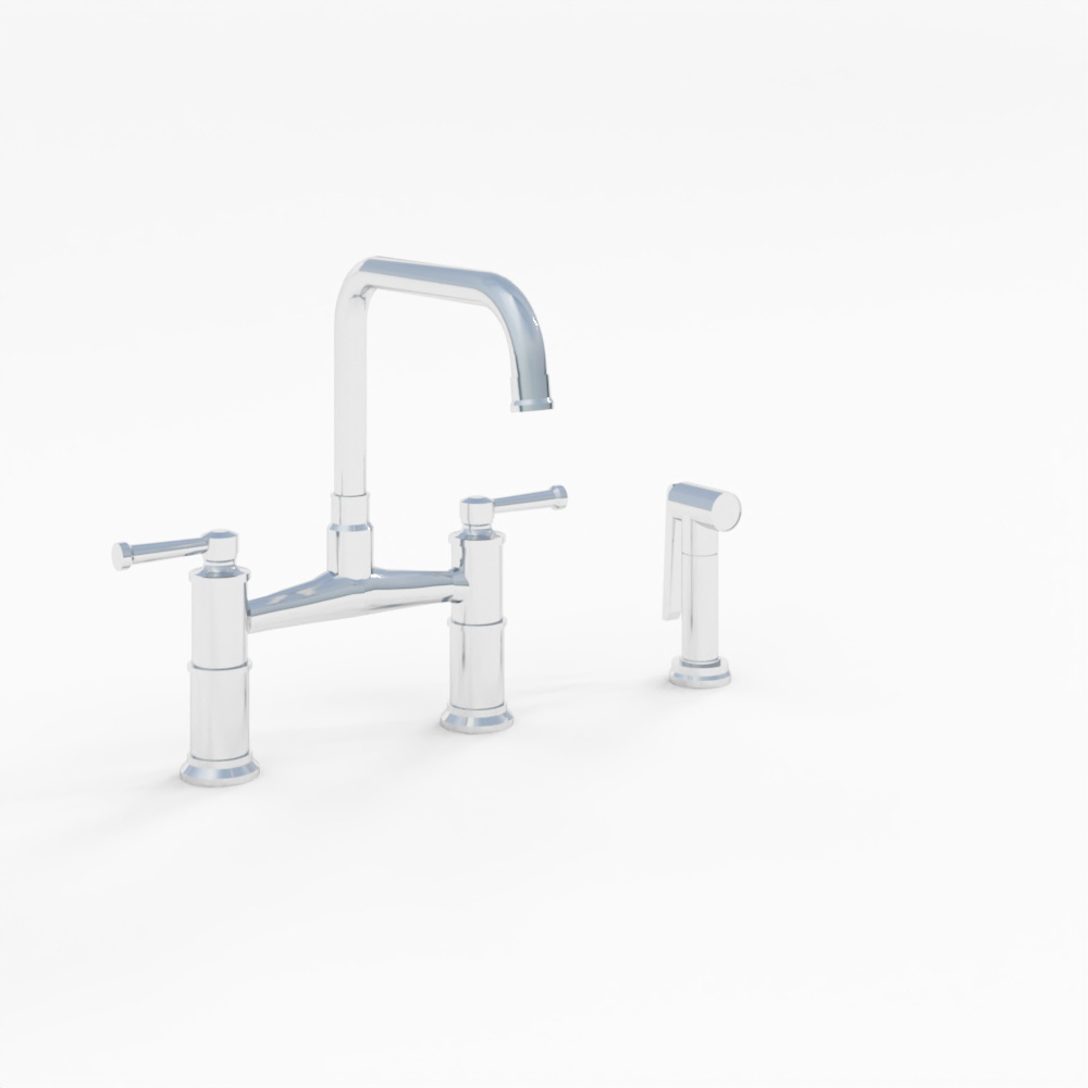 BRIZO ARTESSO® Bridge Faucet with Side Sprayer - 62525LF