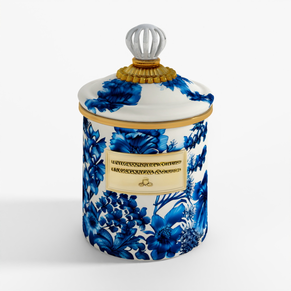 MacKenzie-Childs Royal English Garden Small Canister