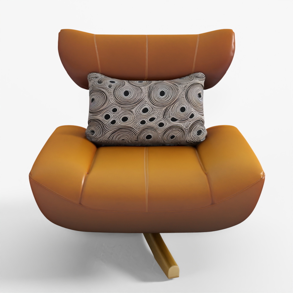 一人掛けソファ 回転式 ユニークデザイン