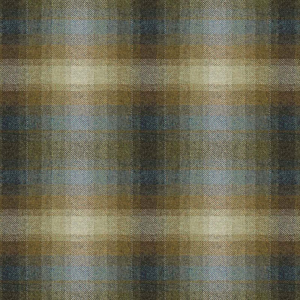 Office Armchair Fabric - Toboggan Plaid Bluejay