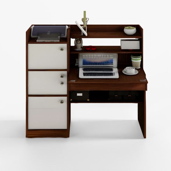 HomeTown Venus Engineered Wood Study Table in Wenge Color