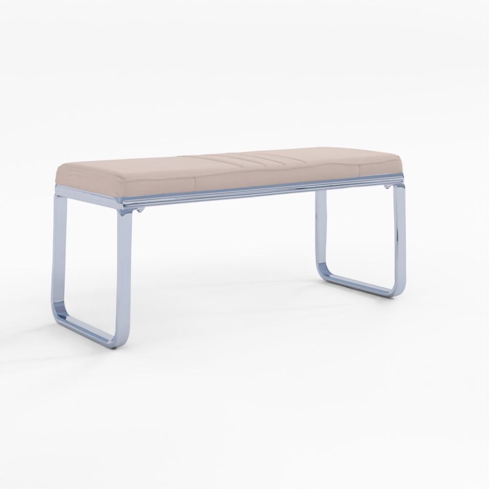 HomeTown Opera Metal Dining Bench for 4-Seater in Beige Color