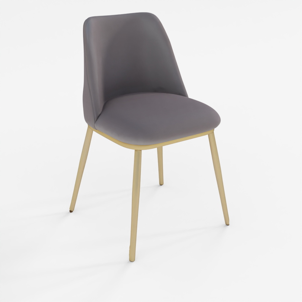 HomeTown Palatine Metal Dining Chair in Grey Color