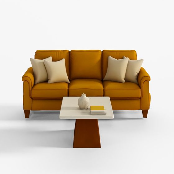 HomeTown Zyne Marble Top Center Table