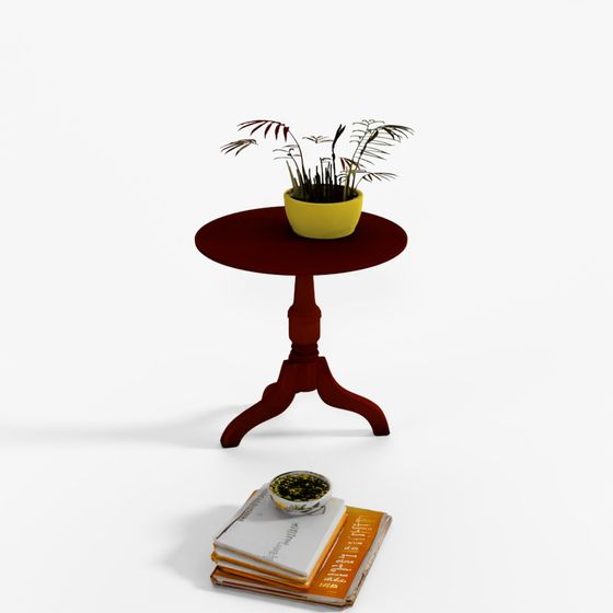 HomeTown Walter Mango Wood Table in Walnut Color