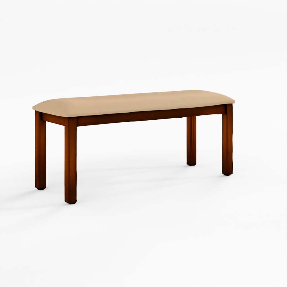 HomeTown Shore Rubber Wood Dining Bench in Rio Brown Colour
