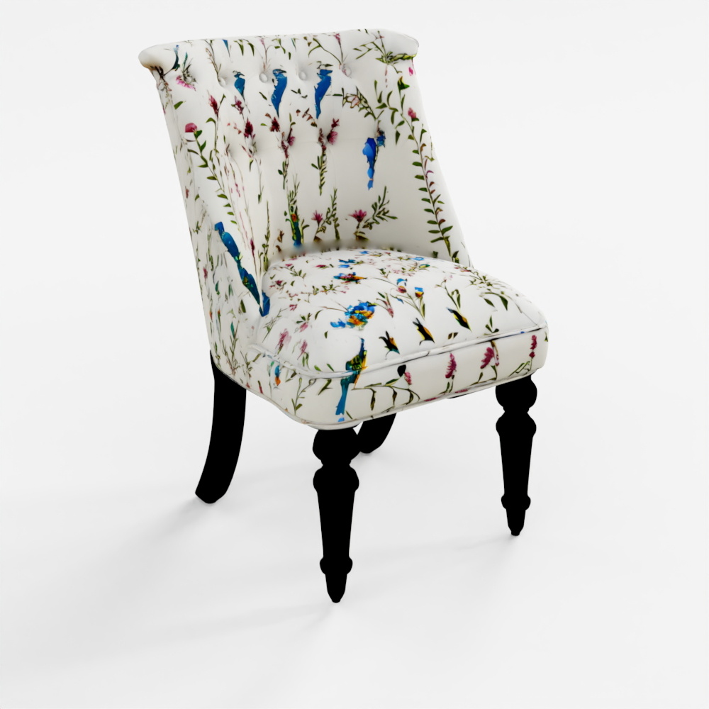 HomeTown Seine Fabric Accent Chair in Beige Colour