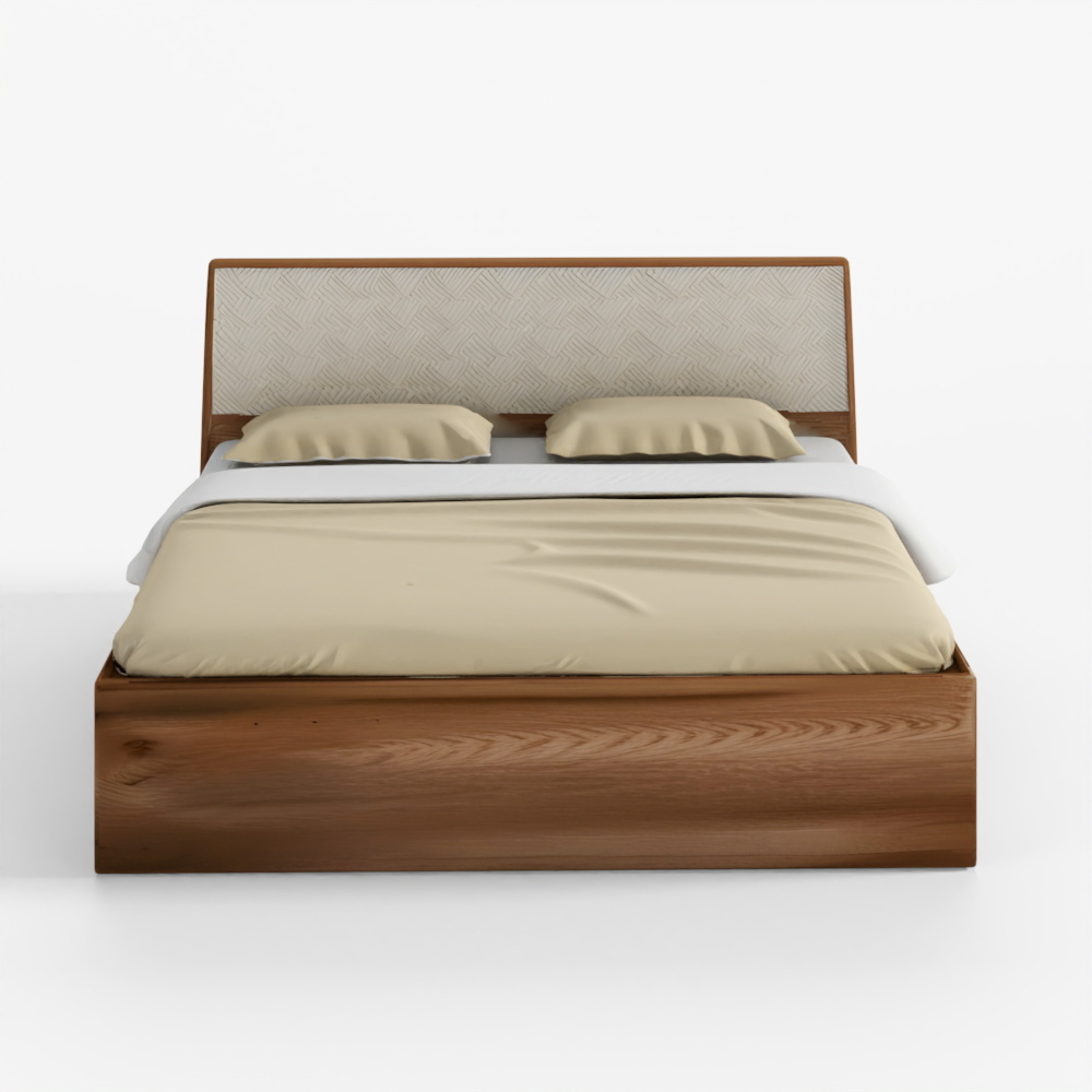 HomeTown Saville King Size Bed with Box Storage in Dark Vogue Colour