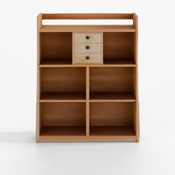 オープンシェルフ 6マス 引出し付き