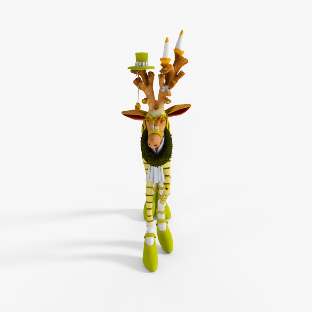 Figur Tuần Lộc Vội Vã MacKenzie-Childs Patience Brewster Dash Away Prancer