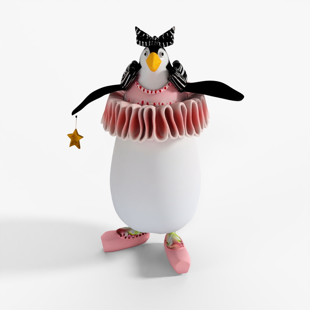 Tượng Trưng Bày Chim Cánh Cụt Millicent Patience Brewster MacKenzie-Childs