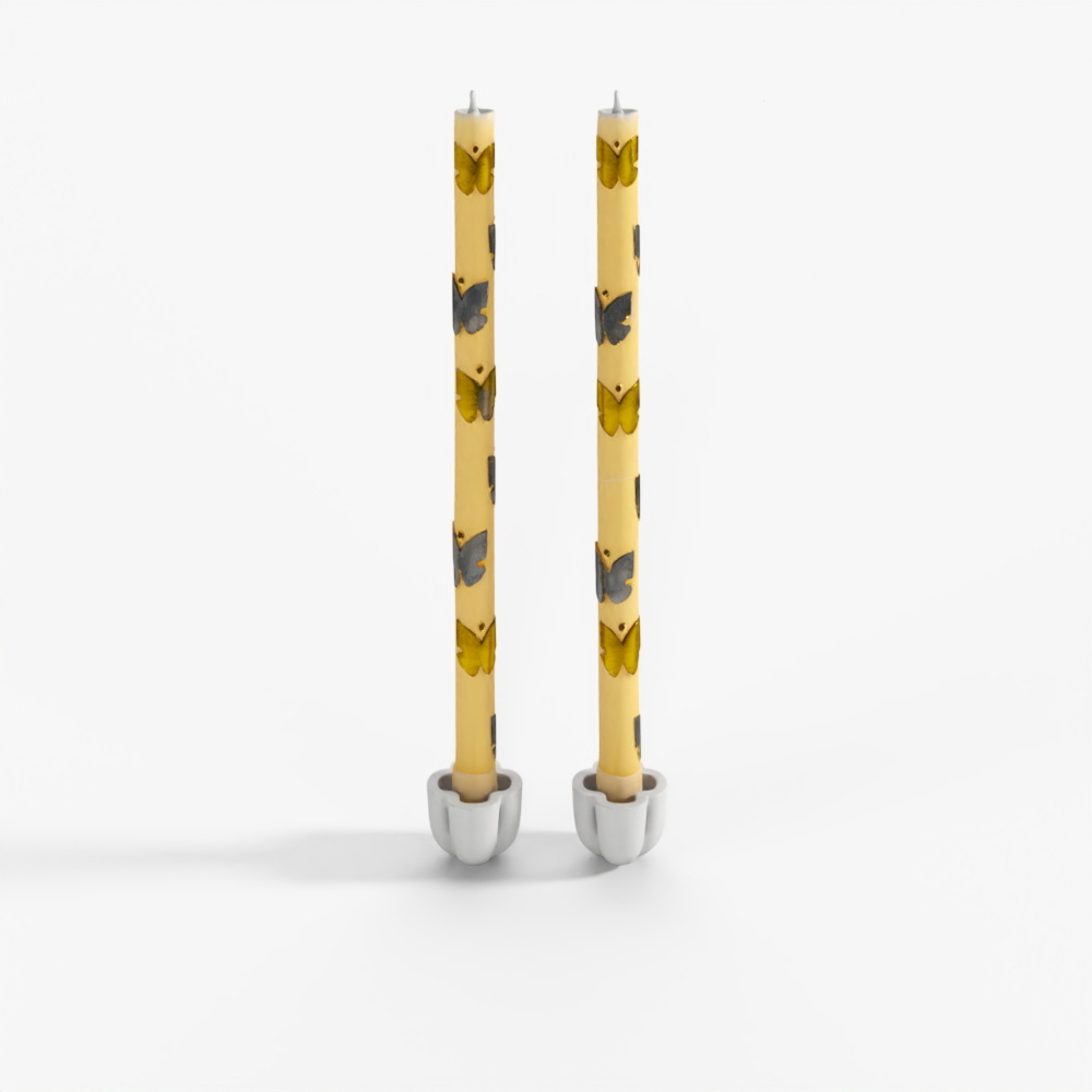 Bộ Đồ Ăn Bươm Bướm Bạc & Vàng MacKenzie-Childs