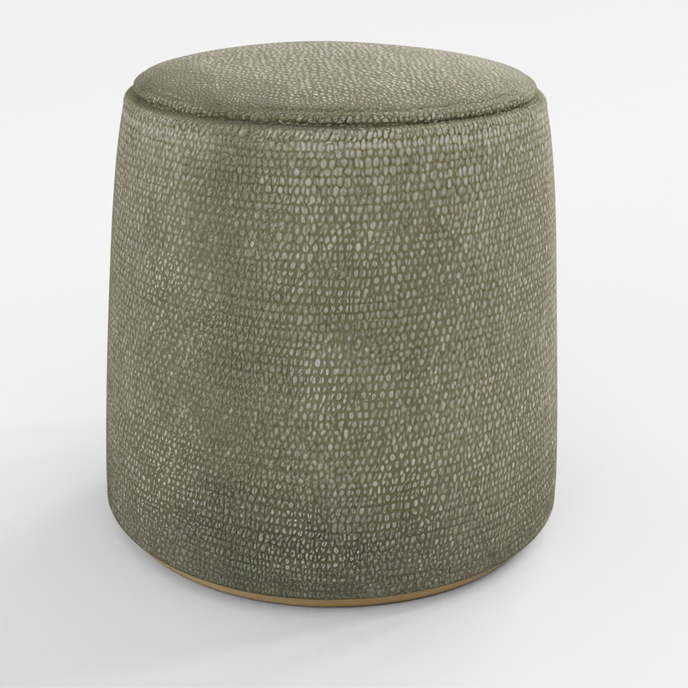 ARTICLE Texa 16" Pouf - Speckled Green