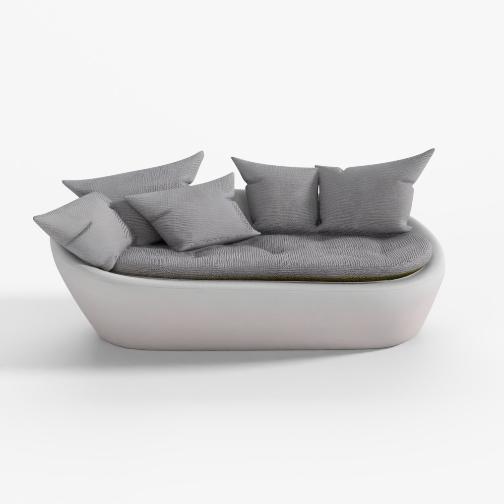 VR-AR Ready Detailed Modern Sofa 3D Model
