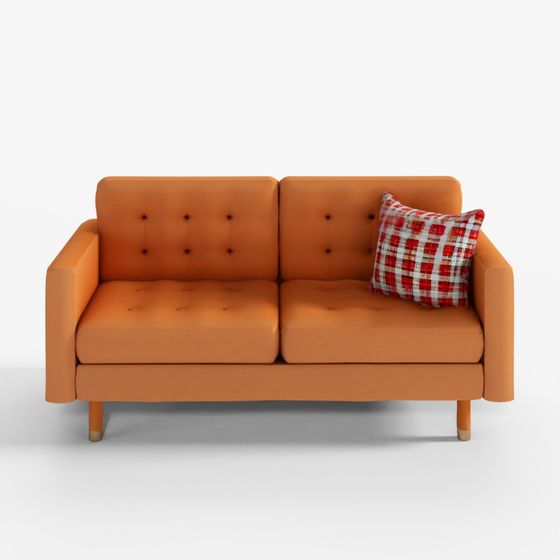 Sofa Loveseat - IKEA Sofa Furniture 3D Model 2