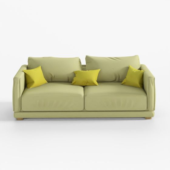 Modern Fabric Sofa 3D Model