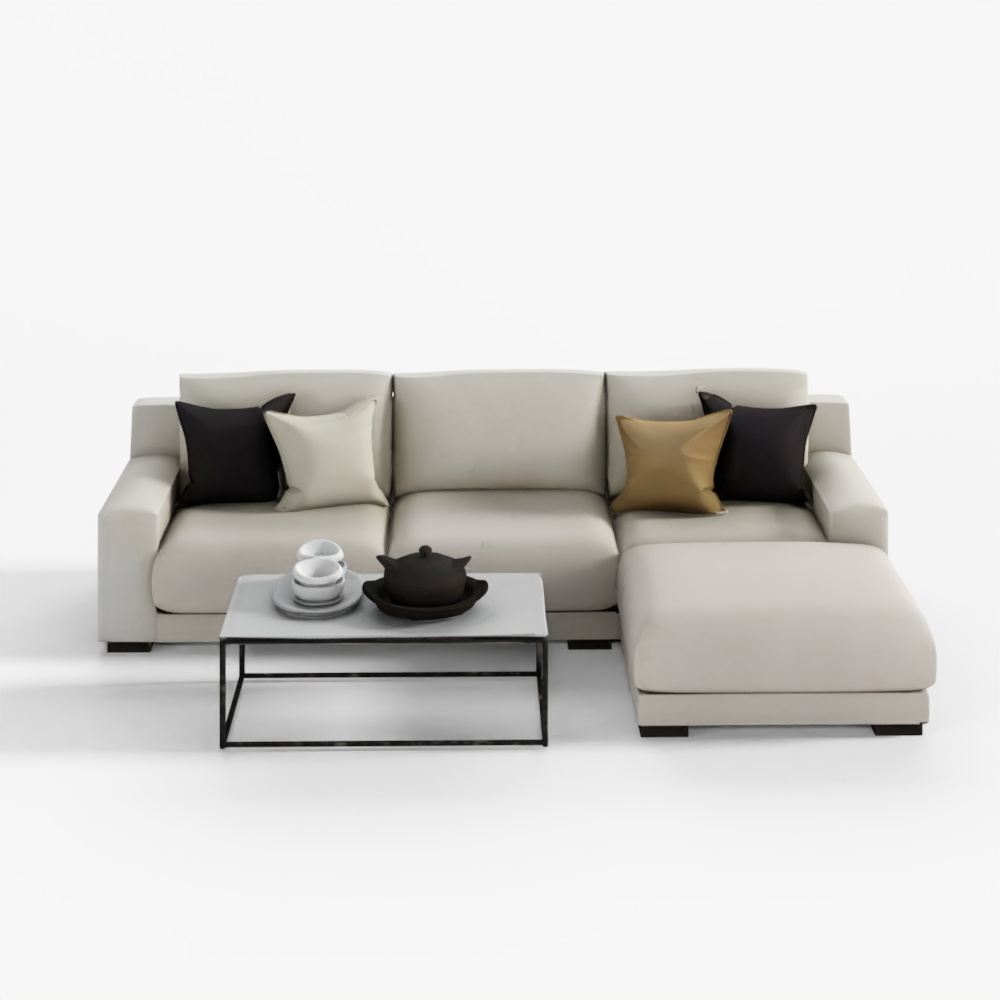 Dalton 2-Piece Chaise Corner Sofa 3D Model
