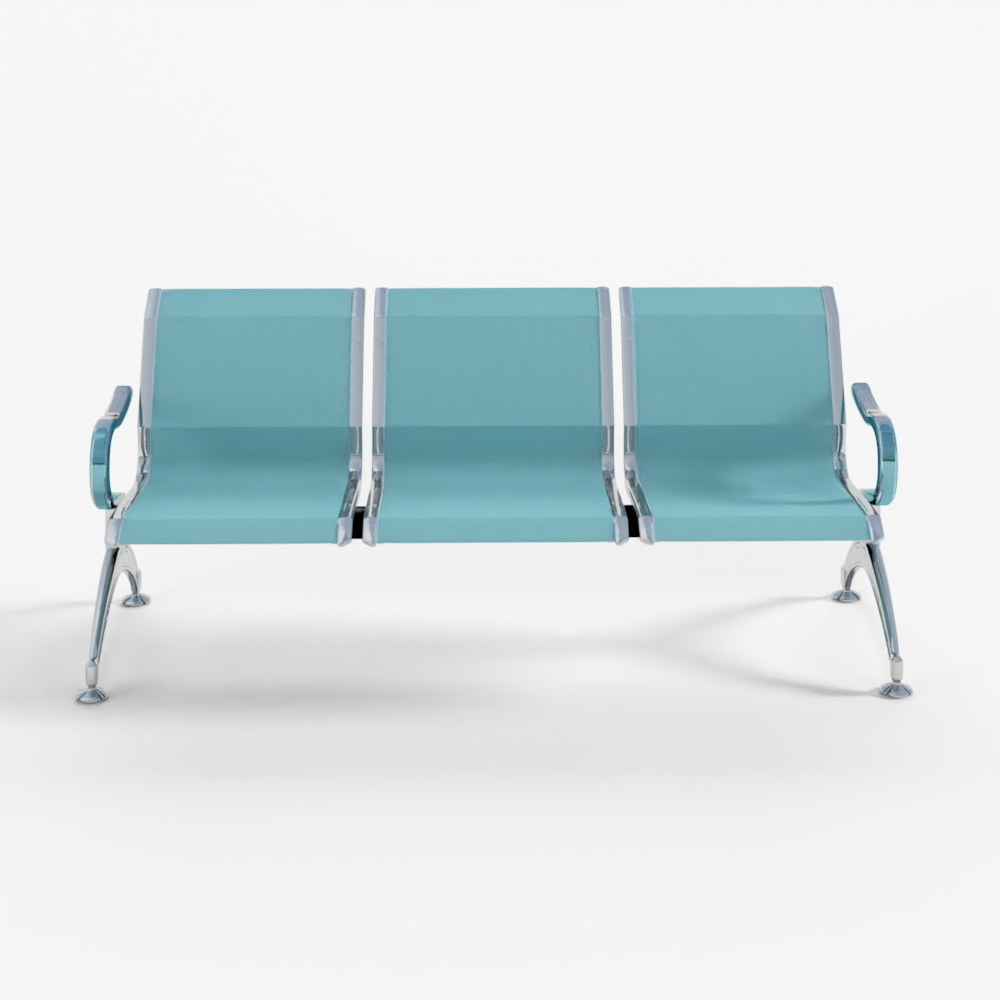 3人掛け待合椅子 3D