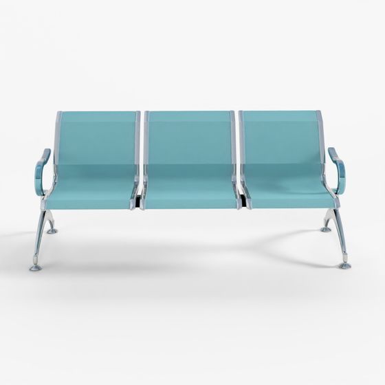 3人掛け待合椅子 3D
