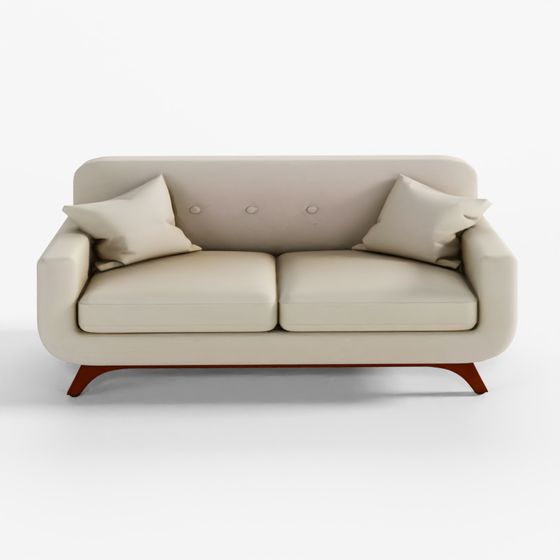 Loveseat Sofa Armchair 3D Model