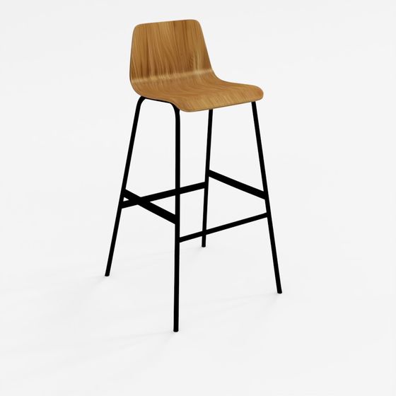 Lecture Bar Stool 3D