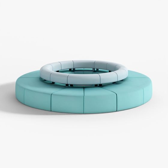 Modular Circular Sofa V4 3D Model